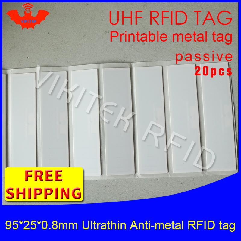 UHF RFID ʹ ݼ ± 915m 868m EPC 20pcs   IT  ڻ 95*25*0.8mm   Ÿ PET RFID 